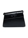 N°21 Logo Debossed Shoulder Bag In Black