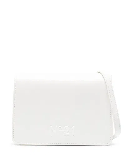 N°21 Kids' Logo-embossed Cross Body Bag In White