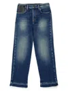 N°21 Logo-embroidered Jeans In Blue
