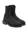 N°21 Logo-embroidered Pointed-toe Ankle Boots In Black