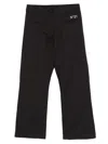 N°21 Logo-embroidered Trousers In Black