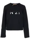N°21 Logo Loose T-shirt In Black