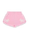 N°21 Logo Patch Shorts In Pink