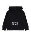 N°21 Logo-print Cotton Hoodie In Black