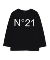 N°21 Logo-print Cotton T-shirt In Black