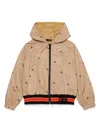 N°21 Logo-print Hooded Jacket In Neutrals