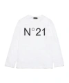 N°21 Langarmshirt Mit Logo-print In White