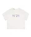N°21 Logo-print Press-stud T-shirt In Neutral