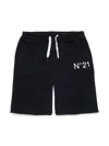 N°21 Gonna In Felpa Con Logo In Black