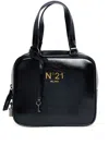 N°21 Logo Print Shoulder Bag In Black