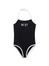 N°21 Logo-print Swimsuit In Black
