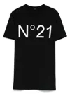 N°21 Logo-print Cotton T-shirt In Black