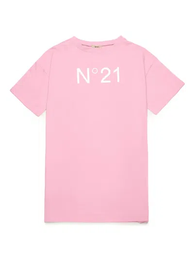 N°21 Kids' Logo-print T-shirt In Pink