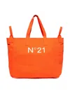 N°21 Logo-print Tote Bag In Orange