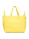 N°21 Logo-print Tote Bag In Yellow