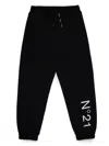 N°21 Logo-print Track Pants In 黑色