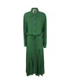 N°21 Viscose Dress In Military Green