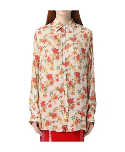 N°21 Long-sleeved Shirt In Blush Pink