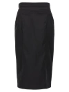 N°21 Longuette Skirt Skirts Black In Black