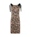 N°21 Fitted Evening Dress With Floral Sequin Pattern In Multi