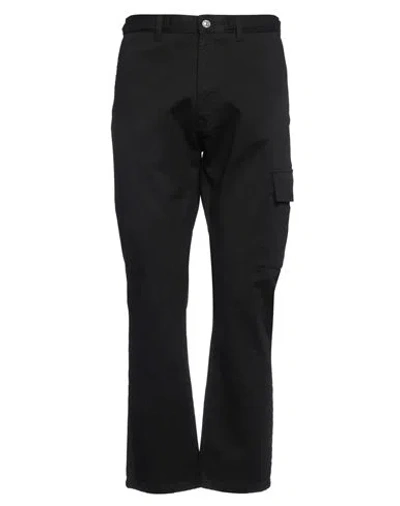 N°21 Man Pants Black Size 36 Cotton, Elastane