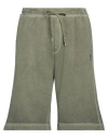 N°21 Man Shorts & Bermuda Shorts Military Green Size Xl Cotton In Green