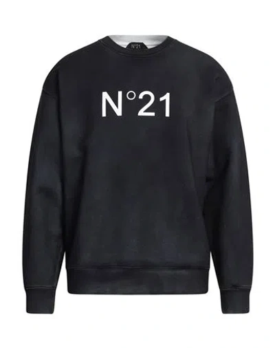N°21 Man Sweatshirt Midnight Blue Size Xl Cotton, Elastane In Black