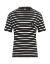 N°21 Man T-shirt Black Size Xl Cotton, Elastane In Black