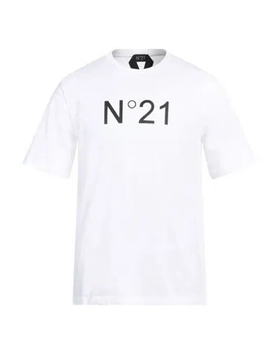 N°21 Man T-shirt White Size Xl Cotton