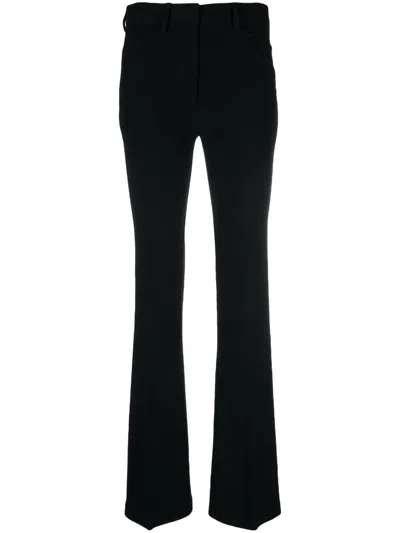 N°21 Mid-rise Flared Trousers In Black  