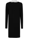 N°21 Midi Dress With Bow Scarf
