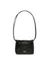N°21 Logo Print Shoulder Bag In Black