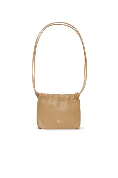 N°21 Kids' Mini Leather Eva Bag In Brown