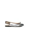 N°21 Logo-embellished Ballet Flats In Grey