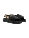 N°21 Sandali Fussbett Con Elastico In Black