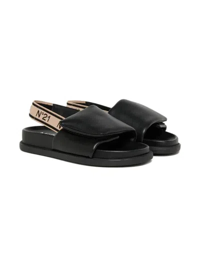 N°21 LOGO-STRAP SANDALS