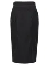 N°21 Longuette Skirt Skirts Black In Black