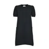 N°21 Black Cotton Short Dress With Pockets