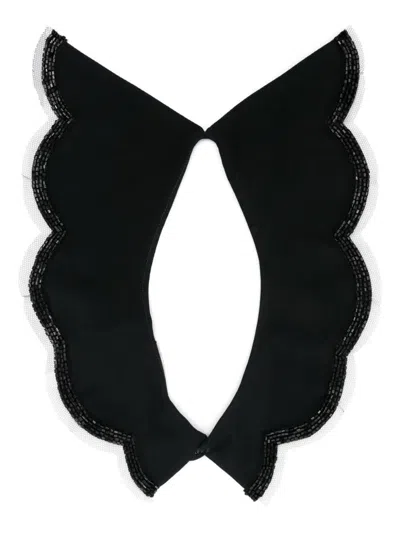 N°21 Crepe Collar In Black