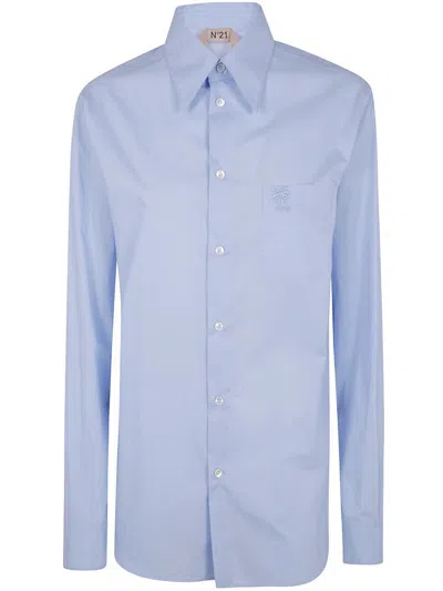 N°21 Cotton Shirt In Blue