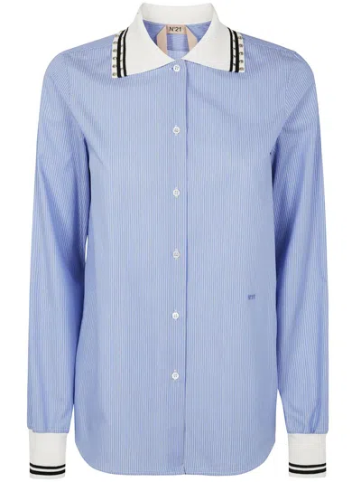 N°21 Cotton Shirt In Blue