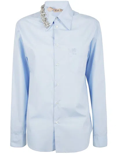N°21 N°21 COTTON SHIRT WITH CRYSTAL