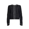 N°21 Cropped Single-breasted Floral Lace Jacket