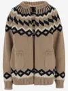 N°21 Fair Isle Wool Cardigan With Geometric Pattern