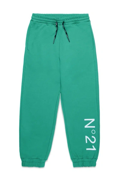 N°21 Nº21 Kids Logo In Green