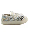 N°21 N.21 Lace-trimmed Knot Slip-ons In Tan Leather In Brown
