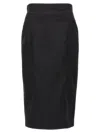 N°21 Longuette Skirt Skirts Black In Black