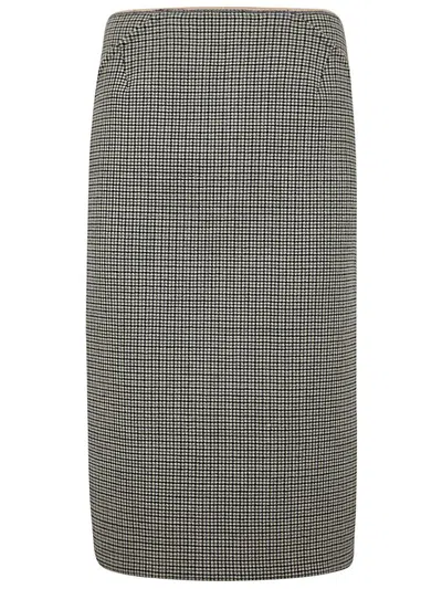 N°21 Micro Galles Pencil Skirt Clothing In Brown