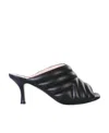 N°21 N21 Open Toe Slip-on Mules In Black