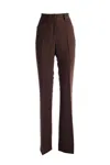 N°21 Olive-green Straight-leg Trousers In Brown
